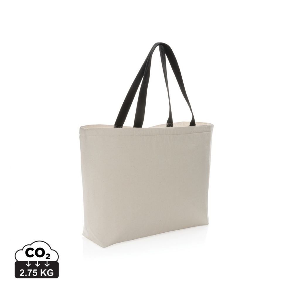 Logo trade business gifts image of: Impact Aware™ 285 gsm rcanvas large cooler tote undyed