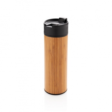 Logo trade promotional giveaway photo of: Bogota vacuum bamboo coffee mug