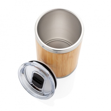 Logo trade promotional gifts picture of: Bamboo coffee to go tumbler