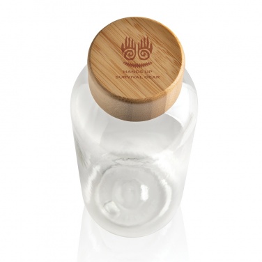 Logotrade promotional gift image of: RCS RPET bottle with bamboo lid