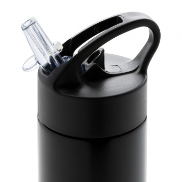 Logo trade promotional products image of: Sport bottle with straw
