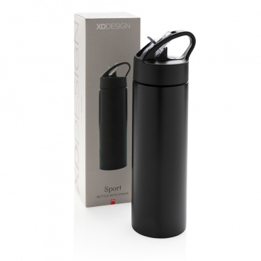 Logotrade promotional item image of: Sport bottle with straw