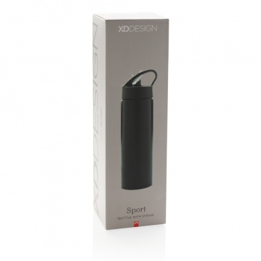 Logotrade promotional giveaway image of: Sport bottle with straw