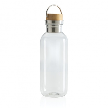 Logo trade promotional giveaways picture of: RCS RPET bottle with bamboo lid and handle