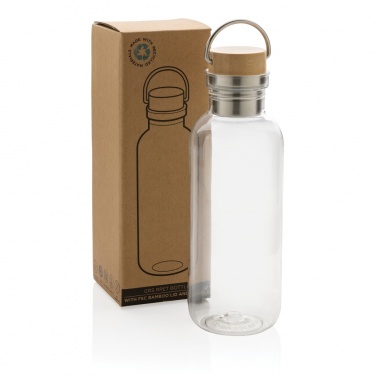 Logo trade promotional product photo of: RCS RPET bottle with bamboo lid and handle