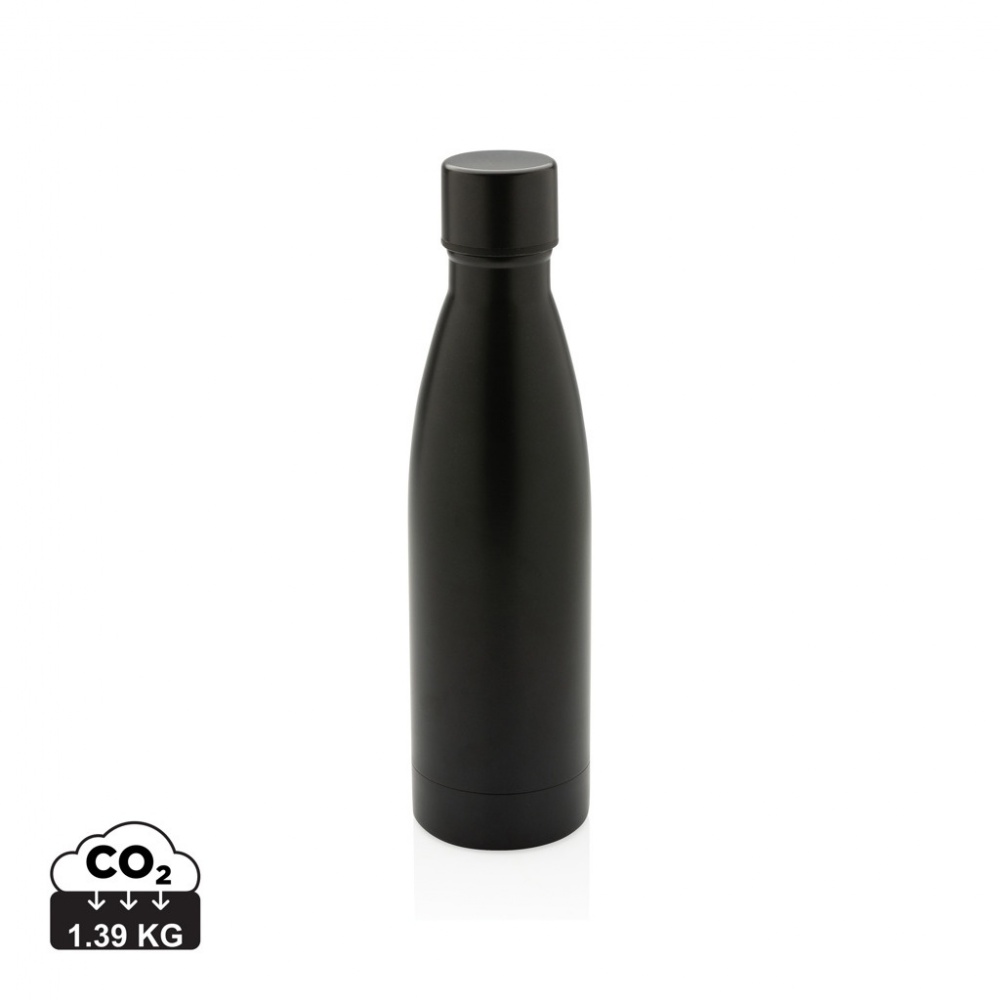 Logo trade promotional giveaway photo of: RCS Recycled stainless steel solid vacuum bottle