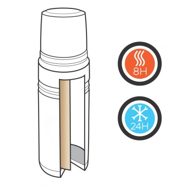 Logotrade promotional products photo of: Swiss Peak Elite 1L copper vacuum flask