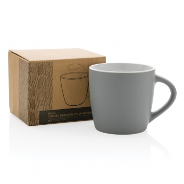Logo trade corporate gifts image of: Ceramic mug with coloured inner 300ml