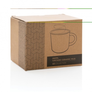 Logo trade promotional product photo of: Vintage ceramic mug 280ml