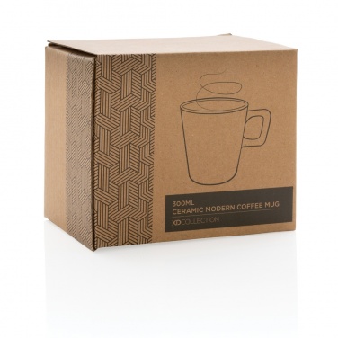 Logo trade promotional items picture of: Ceramic modern coffee mug 300ml