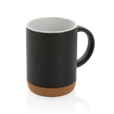 Logo trade corporate gift photo of: Ceramic mug with cork base 280ml
