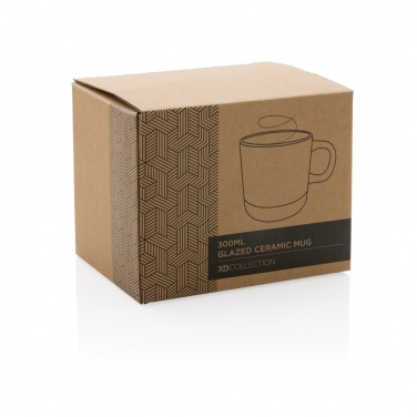 Logo trade promotional giveaways picture of: Glazed ceramic mug 360ml