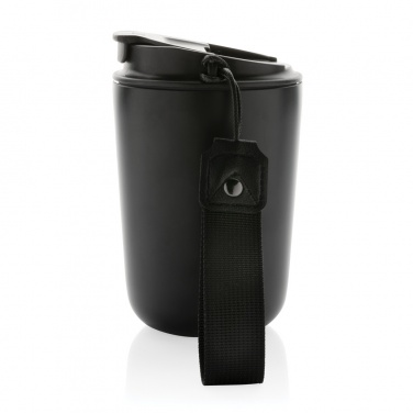 Logotrade business gifts photo of: Cuppa RCS re-steel vacuum tumbler with lanyard