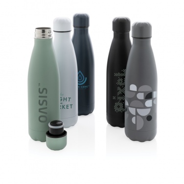 Logotrade promotional product image of: Solid colour vacuum stainless steel bottle 500 ml