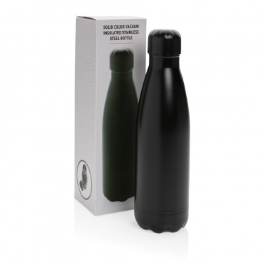 Logo trade corporate gift photo of: Solid colour vacuum stainless steel bottle 500 ml