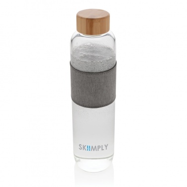 Logotrade promotional gift image of: Impact borosilicate glass bottle with bamboo lid