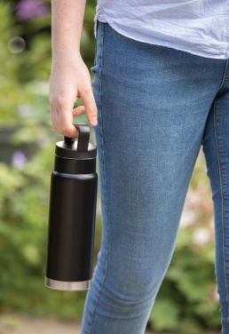 Logo trade promotional items picture of: Leakproof vacuum on-the-go bottle with handle