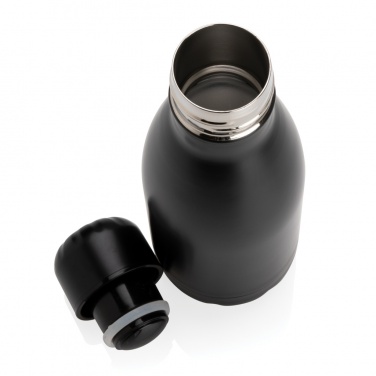 Logo trade promotional giveaways image of: Solid colour vacuum stainless steel bottle 260ml