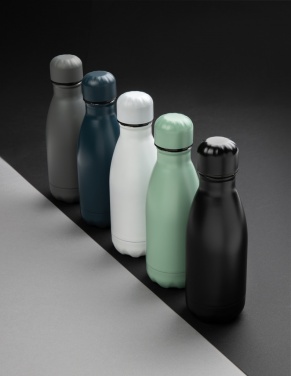 Logo trade promotional merchandise picture of: Solid colour vacuum stainless steel bottle 260ml