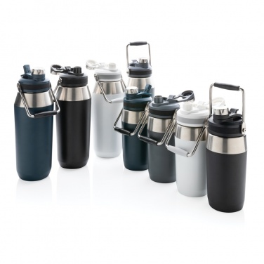 Logotrade promotional gift image of: Vacuum stainless steel dual function lid bottle 1L