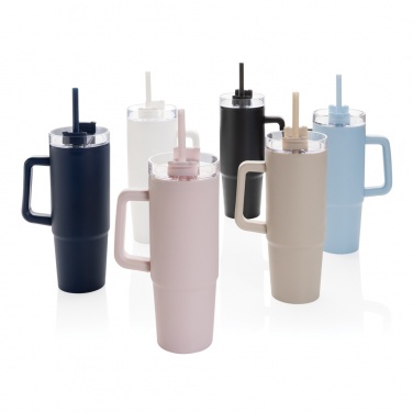 Logo trade advertising product photo of: Tana RCS plastic tumbler with handle 900ml