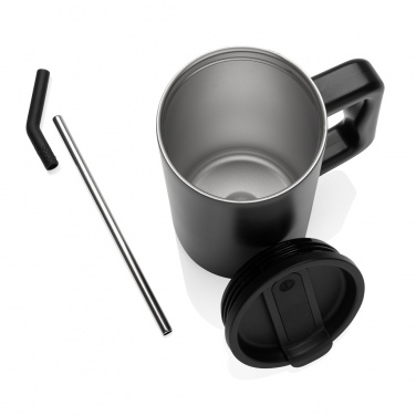 Logo trade promotional products image of: Cube RCS certified recycled steel mug 800ml