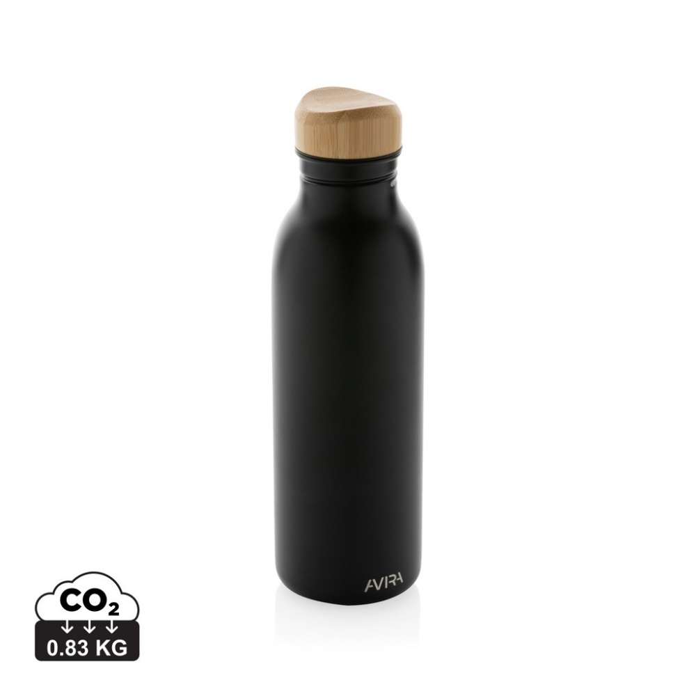 Logo trade promotional product photo of: Avira Alcor RCS Re-steel single wall water bottle 600 ML