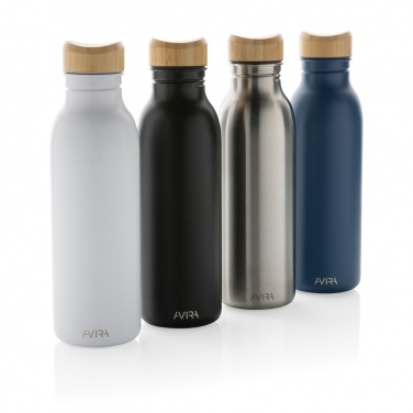 Logo trade promotional merchandise picture of: Avira Alcor RCS Re-steel single wall water bottle 600 ML