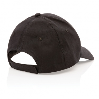 Logo trade promotional merchandise image of: Impact 6 panel 190gr Recycled cotton cap with AWARE™ tracer