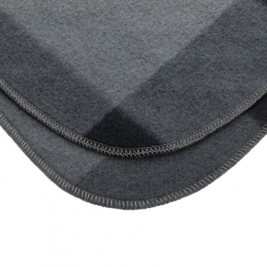 Logo trade promotional giveaways picture of: Soft plaid fleece blanket