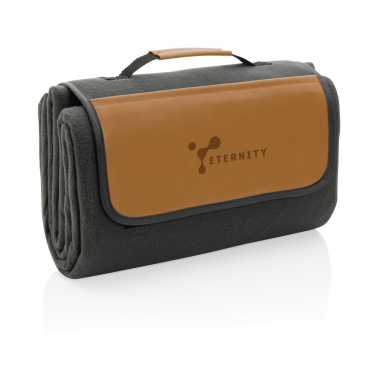 Logo trade promotional products image of: Impact AWARE™ RPET picnic blanket with PU cover