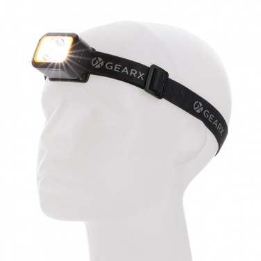 Logo trade promotional merchandise photo of: Gear X RCS rPlastic heavy duty head torch