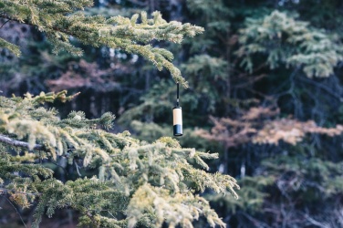 Logotrade promotional gift picture of: Bamboo and RCS certfied recycled plastic torch