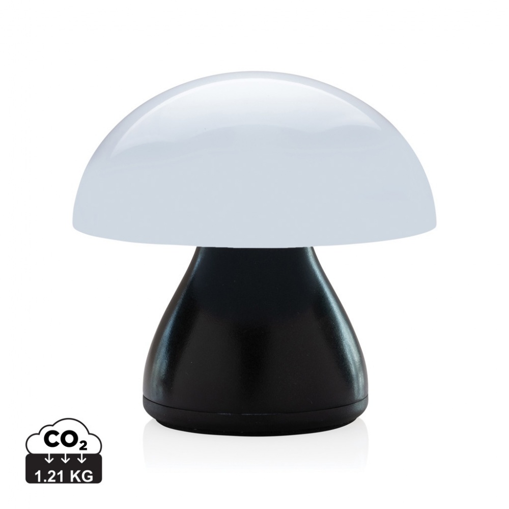 Logo trade promotional giveaway photo of: Luming RCS recycled plastic USB re-chargeable table lamp
