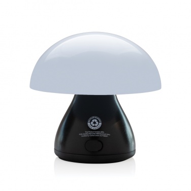 Logo trade corporate gift photo of: Luming RCS recycled plastic USB re-chargeable table lamp