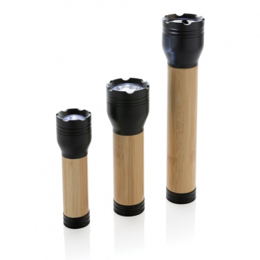 Logo trade promotional giveaways picture of: Lucid 1W RCS certified recycled plastic & bamboo torch
