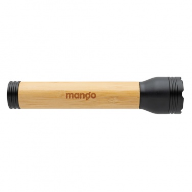 Logotrade advertising product picture of: Lucid 5W RCS certified recycled plastic & bamboo torch