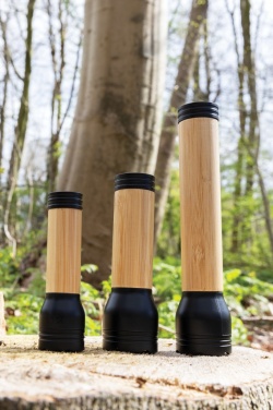 Logotrade promotional giveaway picture of: Lucid 5W RCS certified recycled plastic & bamboo torch