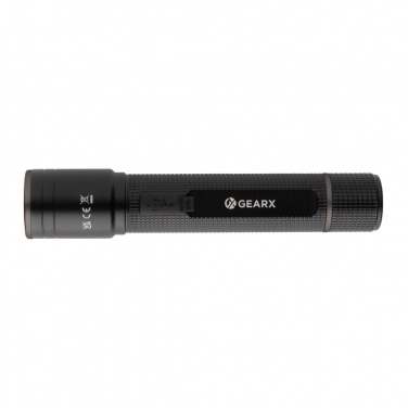 Logo trade promotional item photo of: Gear X RCS recycled aluminum USB-rechargeable torch