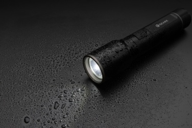 Logotrade business gift image of: RCS recycled aluminum USB-rechargeable heavy duty torch