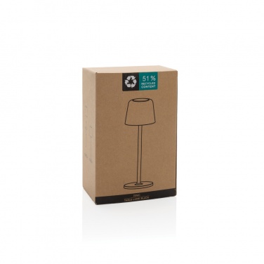 Logo trade promotional giveaways image of: Zenic RCS recycled plastic USB re-chargable table lamp