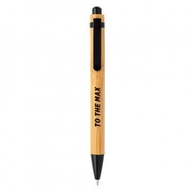 Logo trade promotional giveaway photo of: Bamboo pen