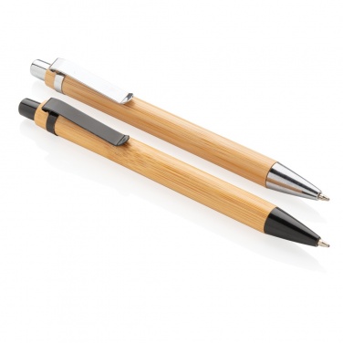 Logo trade promotional giveaways picture of: Bamboo pen