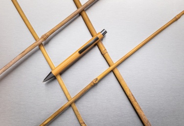 Logo trade promotional giveaway photo of: Slim design bamboo pen