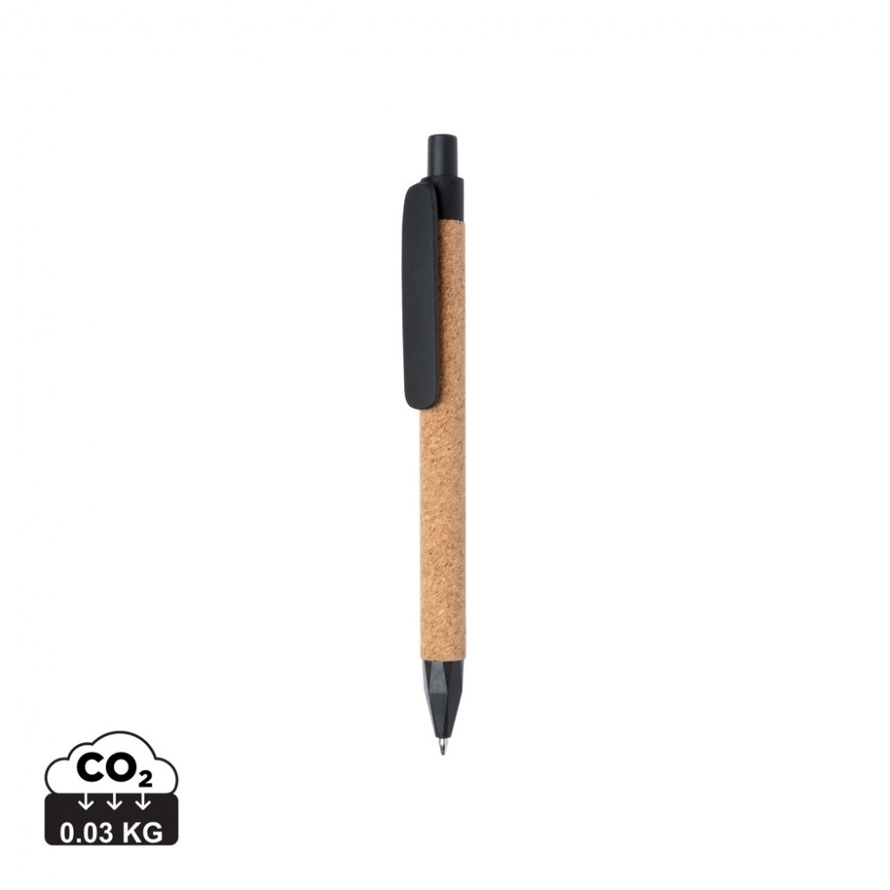 Logo trade promotional gift photo of: Write wheatstraw and cork pen