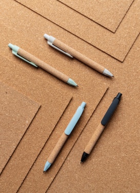 Logo trade corporate gifts image of: Write wheatstraw and cork pen