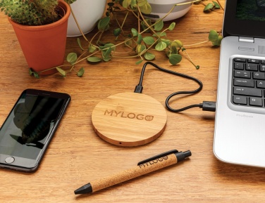 Logo trade corporate gift photo of: Write wheatstraw and cork pen