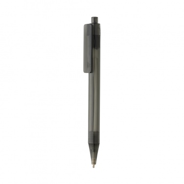 Logo trade business gifts image of: GRS RPET X8 transparent pen