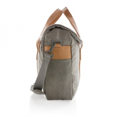 Logo trade promotional gifts picture of: Canvas laptop bag PVC free