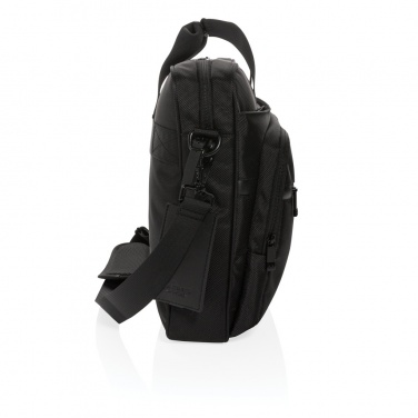 Logo trade promotional gifts image of: Swiss Peak RPET Voyager RFID 15.6" laptop bag